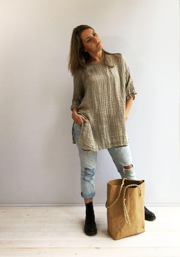 SACRA RUSTIC LINEN TOP ベージュ il_fullxfull.
