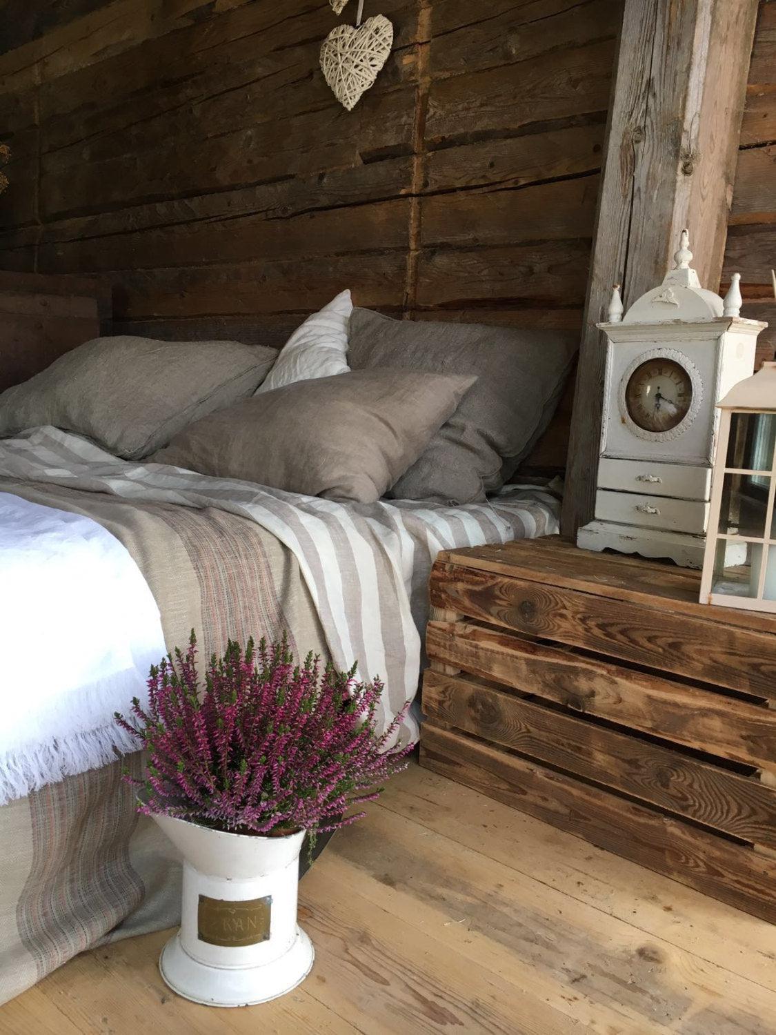 White Linen Throw, Light Blanket, Light Throw, Natural Blanket, Daybed blanket, Summer Blanket, European Linen