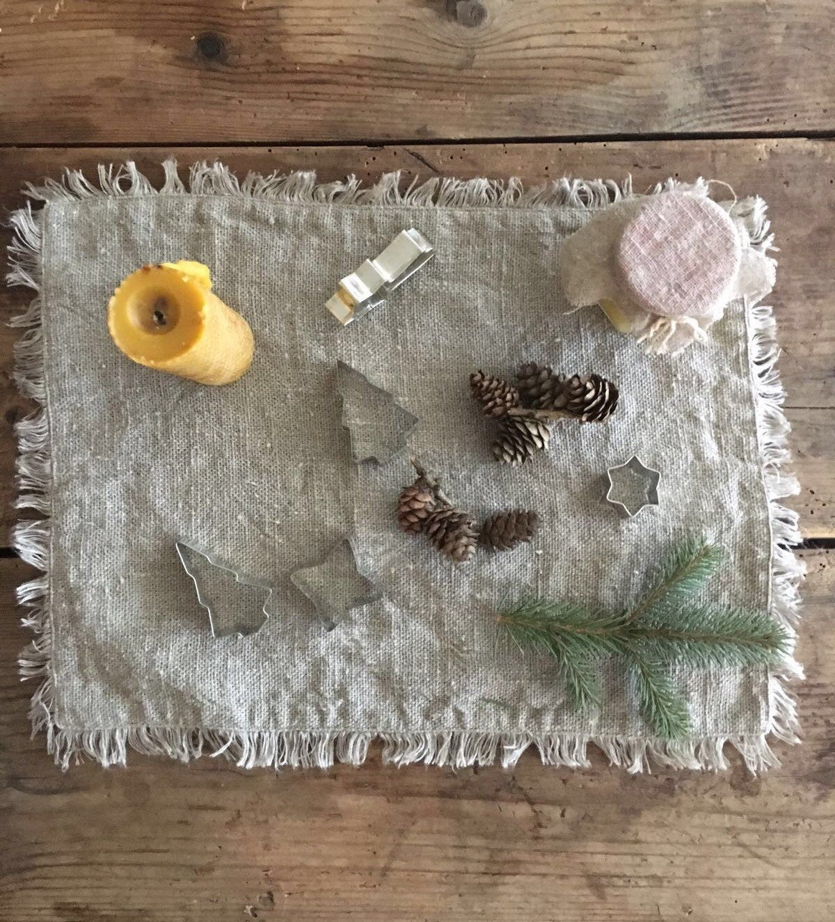 Burlap placemats, Rustic Placemats, Country Placemats, Christmas Placemats, Holiday Placemats, Fall Placemats, Natural linen placemats linen