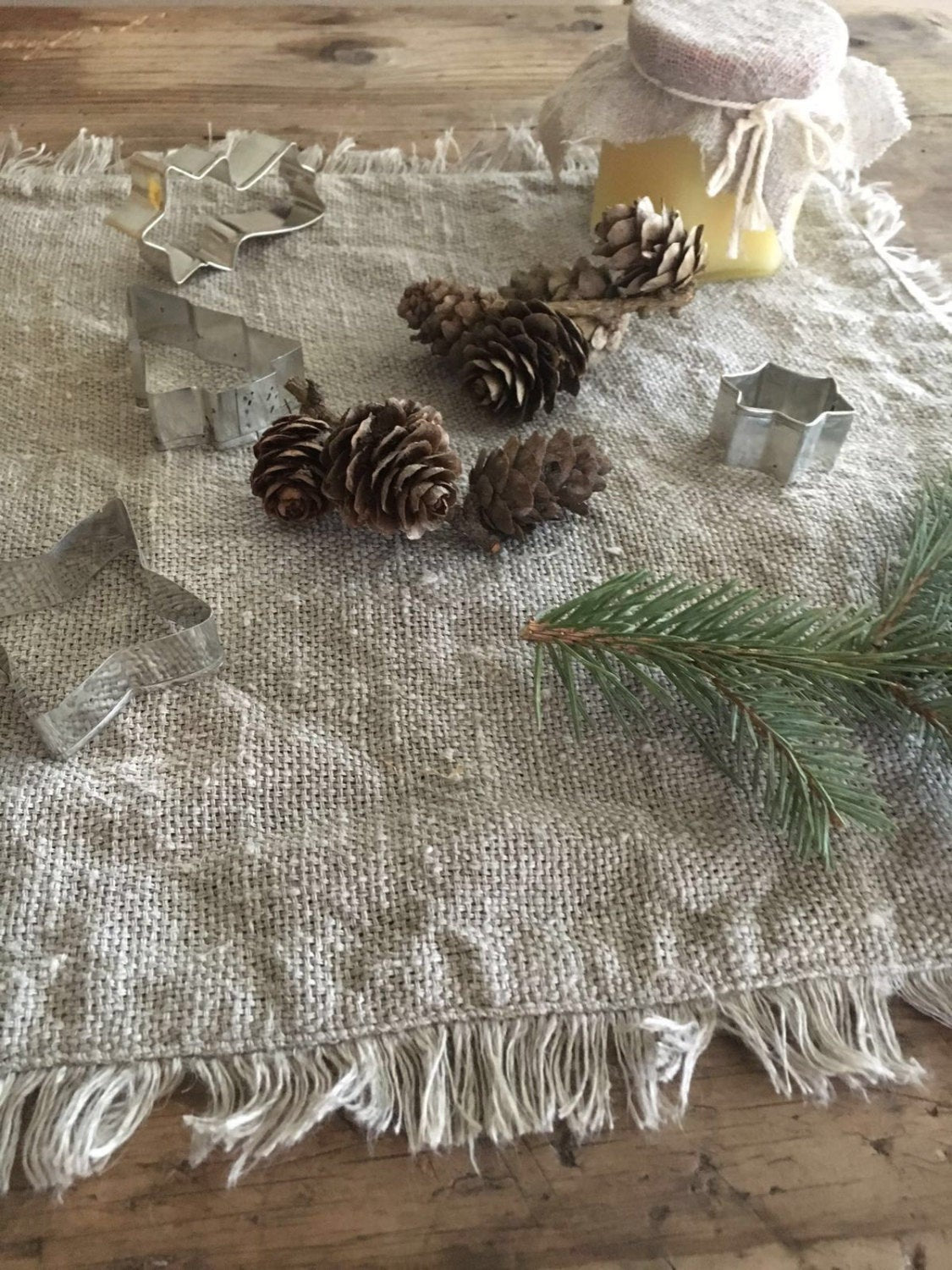 Burlap placemats, Rustic Placemats, Country Placemats, Christmas Placemats, Holiday Placemats, Fall Placemats, Natural linen placemats linen