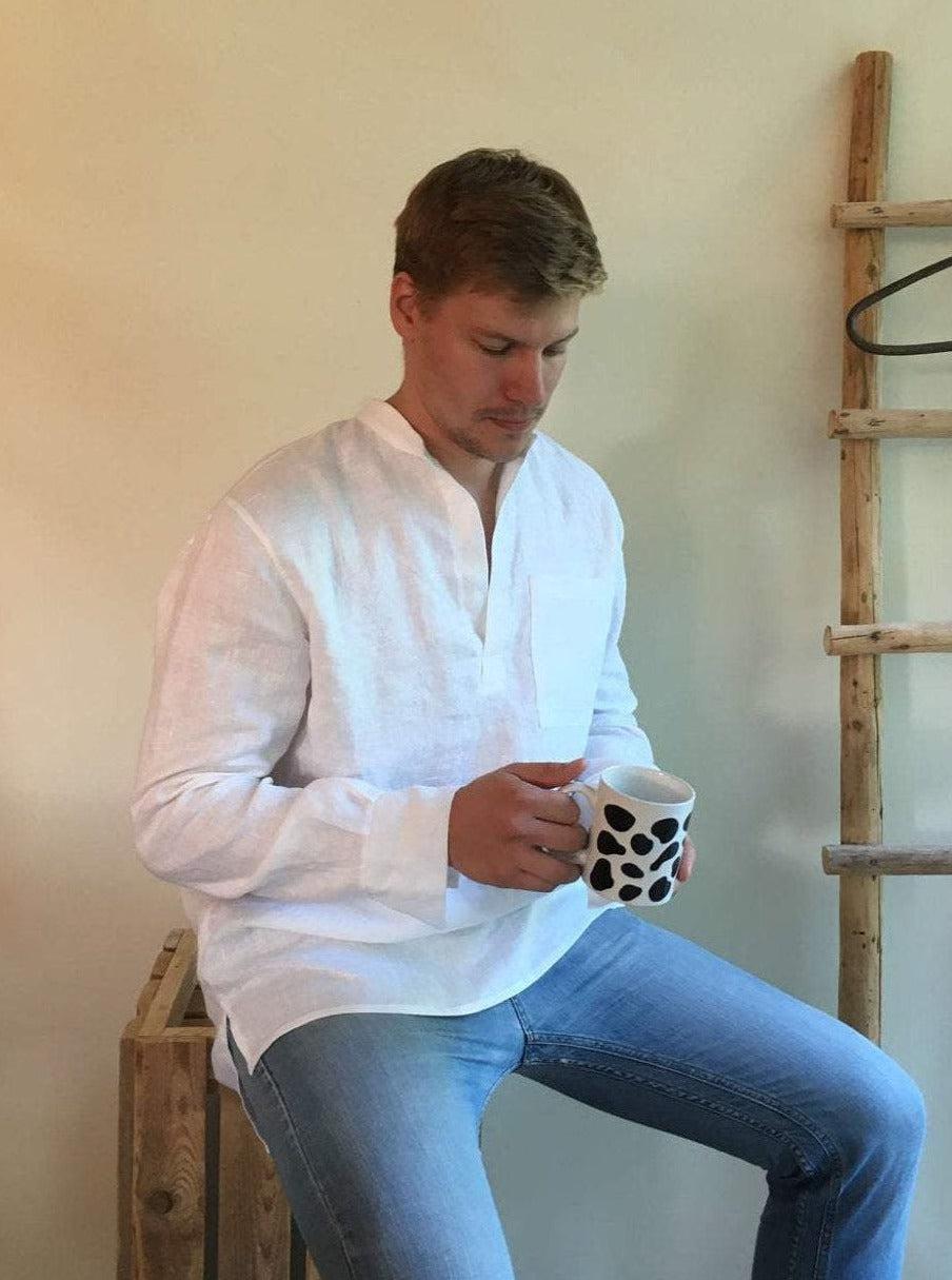 Linen Shirt Men, Mens Shirt - Linenbee Linen Shirt Men, Mens Shirt - Linenbee