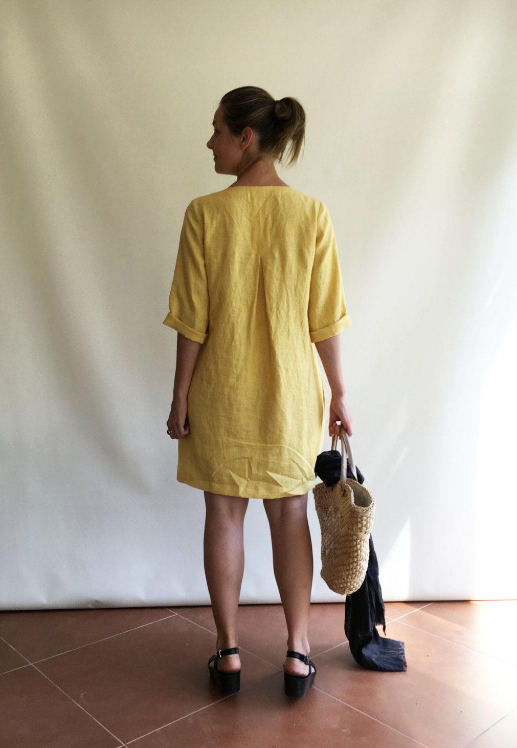 Linen Tunic, Plus size tunic, Linen Dress for Women, Linen Tunic Dress, Womens tunic, loose linen tunics, plus size clothing, tunic tops