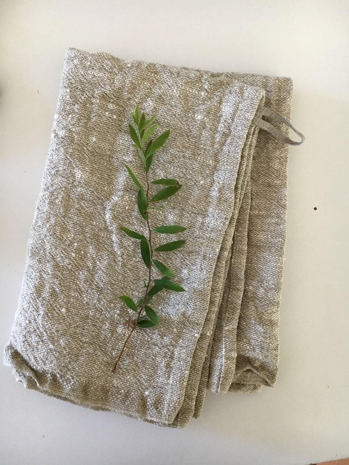 Three Rustic Towels, Set of Three Heavy Duty Linen Towels, Kitchen towels, Natural Rustic towels, Durable towels, Country house towels