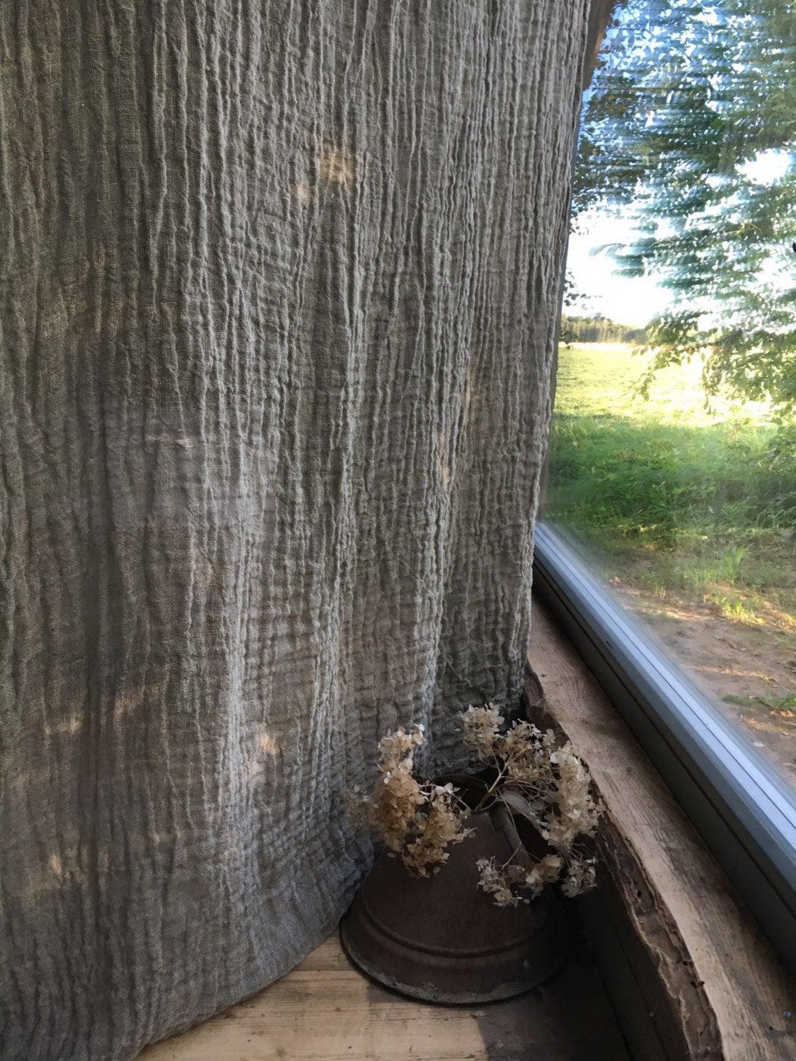 Linen Curtain Panel, Window Curtains, Sheer Curtains, Burlap Curtains, Linen Drapes, Long Curtain, Linen Curtains, Curtain Panels, Boho