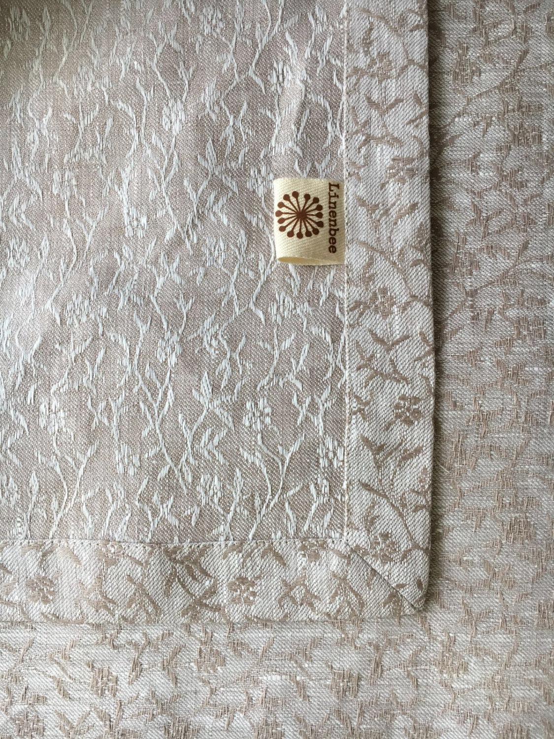 Linen Table Cloth, Creamy Taupe Tablecloth Rectangle, Tablecloth Square Tablecloth linen Tablecloth, Christmas tablecloth Wedding tablecloth