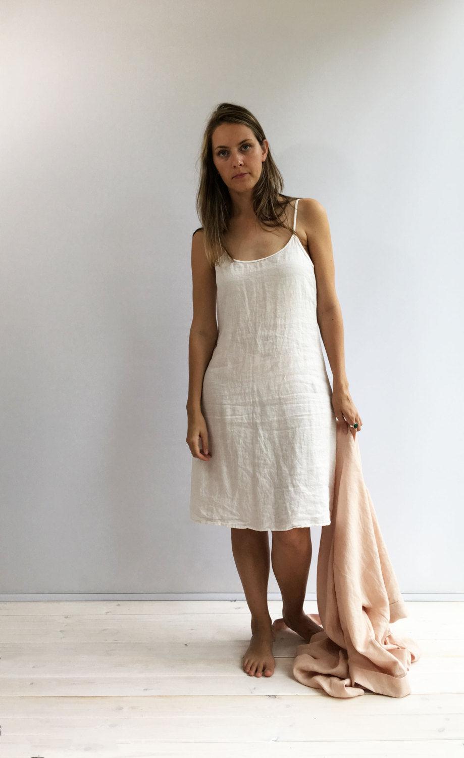 Slip Dress 'Iris', Linen Slip Dress - Linenbee Slip Dress 'Iris', Linen Slip Dress - Linenbee