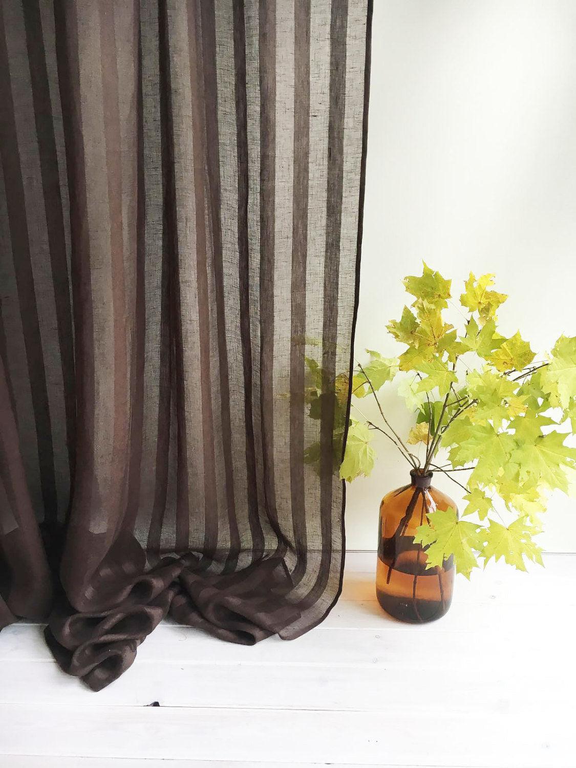 102&quot; Wide curtain panel, Linen Curtain-Linenbee