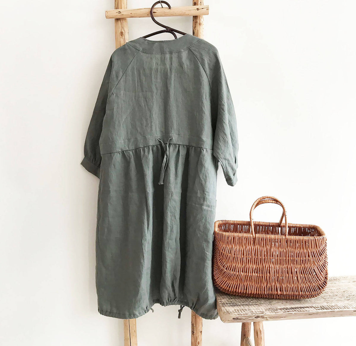 Loose Linen Dress, Linen Tunic Dress, Dress for women, Plus size Dress, Plus size tunic dress, linen dress for women Black Tunic Linen Dress