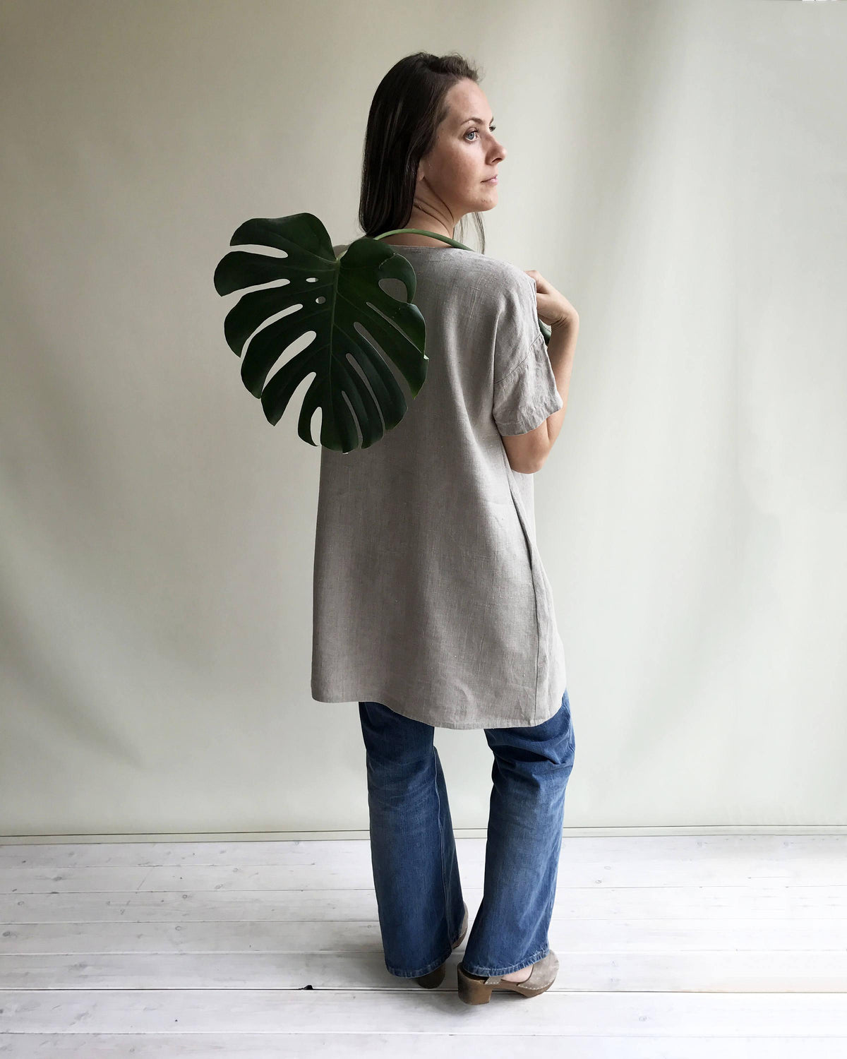 Linen Tunic Dress with Short Sleeves, Linen Tunic for Women, Plus size tunic, Tunic tops, Linen tunics for women, tunic shirt, Women&amp;#39;s Tunic