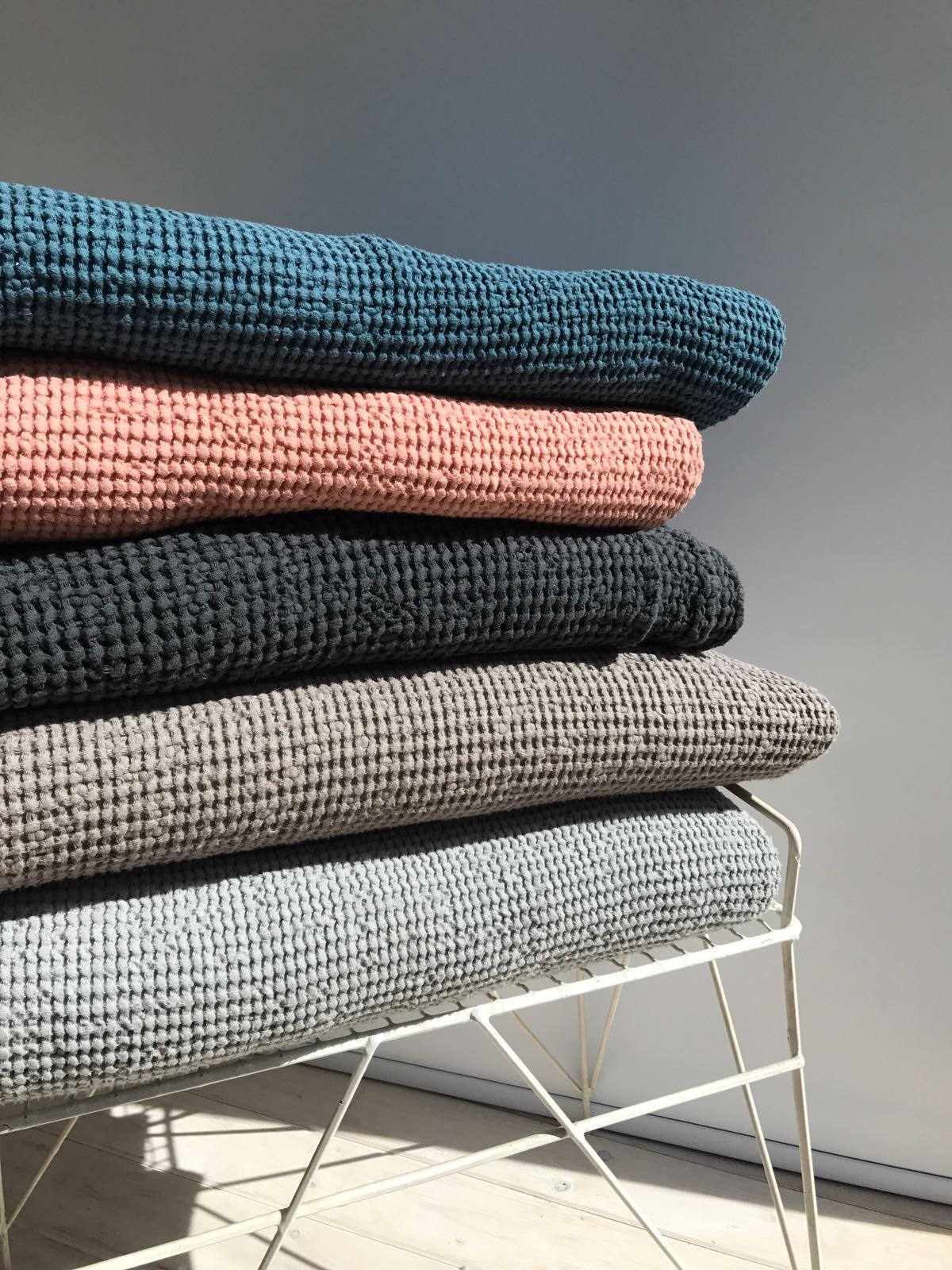 Grey Blanket, Bedspread thick linen cotton daybed blanket, dark grey bed cover, bed throw, linen blanket, summer blanket, decorative throw