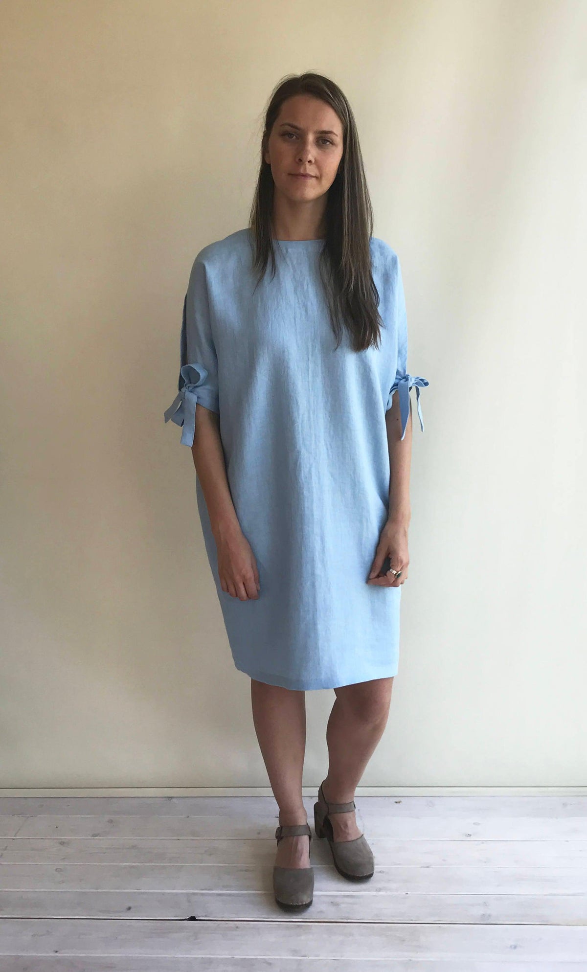 Loose linen dress, elegant linen dress, linen dresses for women, linen dress woman, short batwing dress, midi dress, plus size dress linen