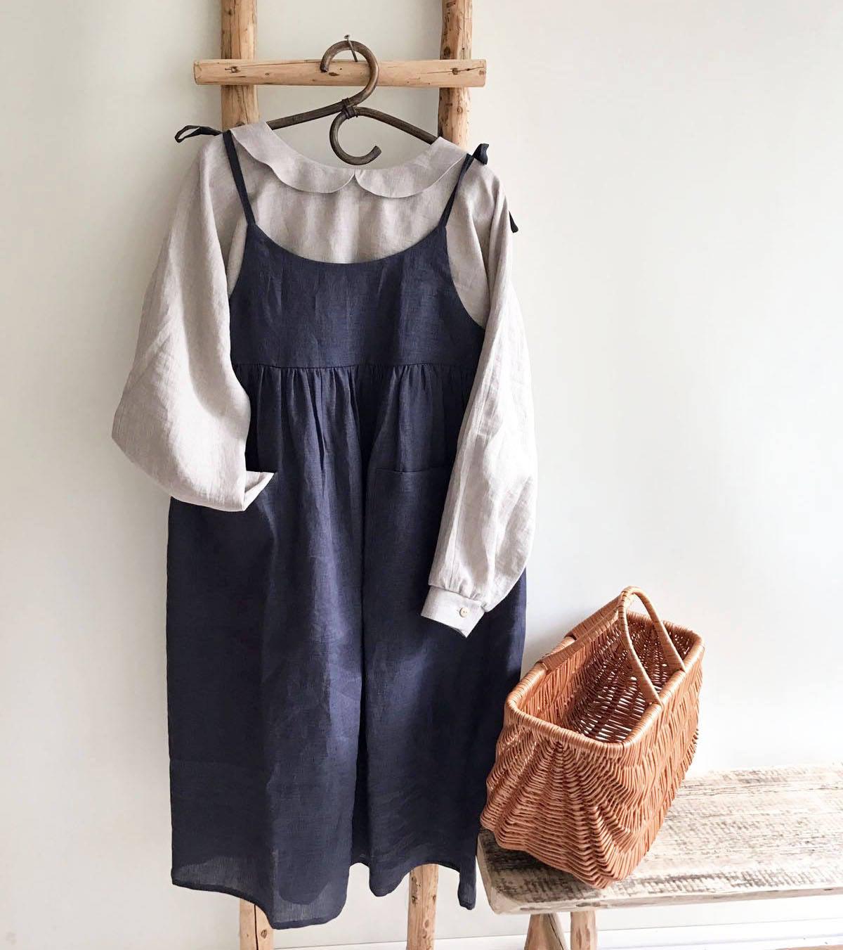 Linen Jumper Dress, Sundress, Linen Strap Dress, Womens Sundress, Plus Size Dress, Sleeveless Dress, Linen Dress Women Jumper Pinafore Loose