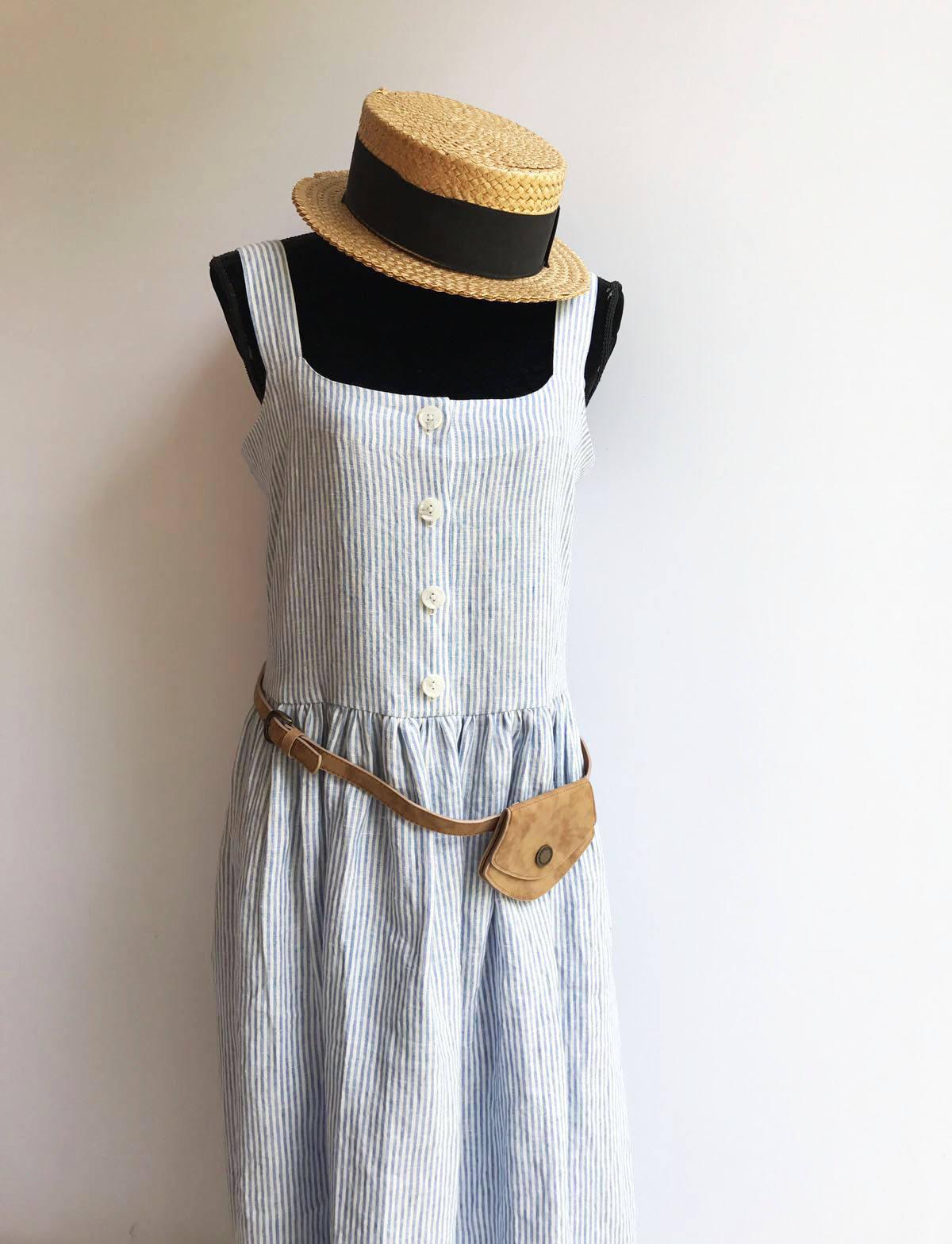 Sleeveless Linen Dress, Button Up Jumper Dress, Sleeveless Maxi Dress, Jumper Maxi Dress, Plus Size Sundress, Linen Dress Women, Maternity