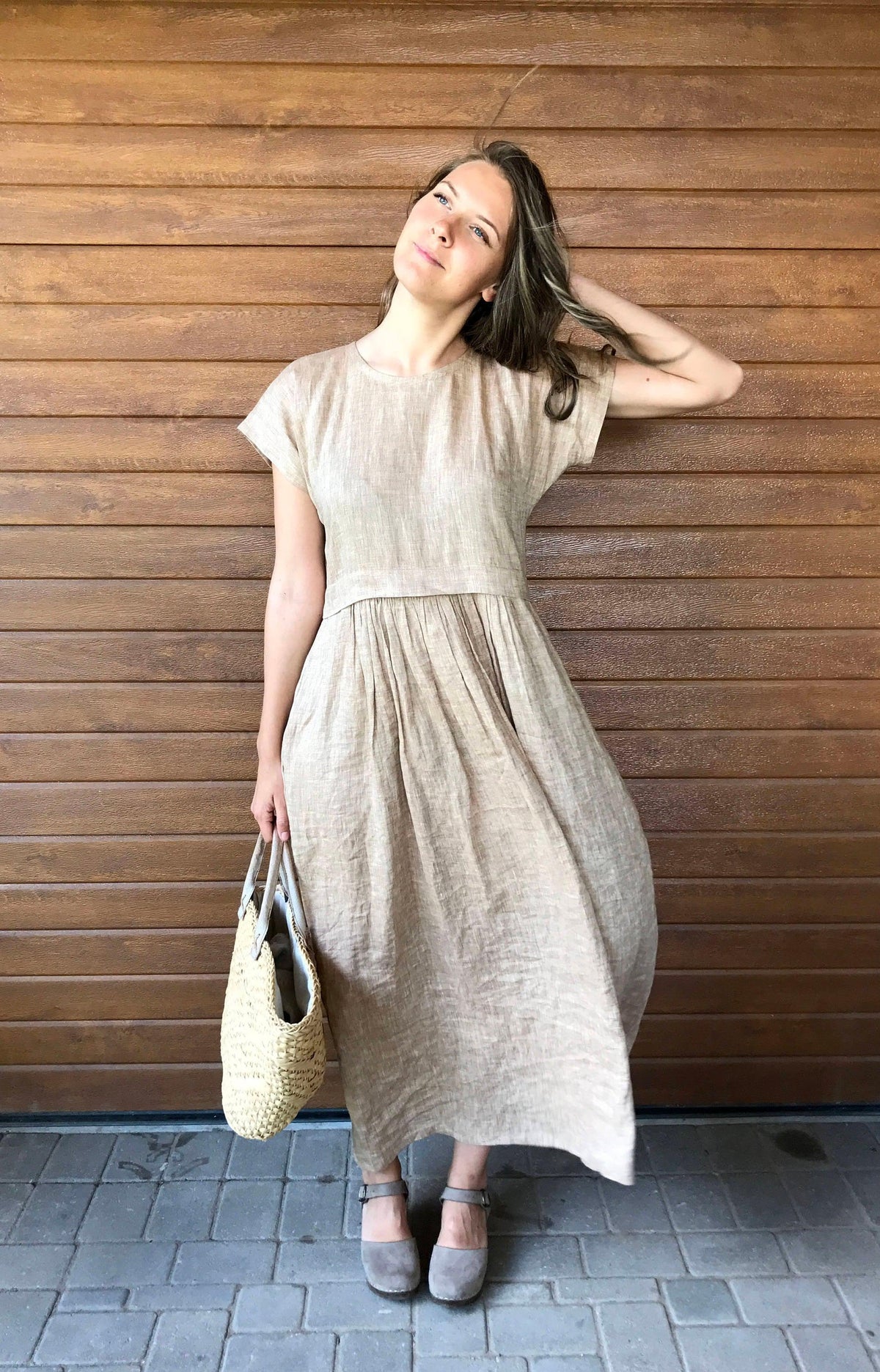 Linen Maxi Dress, Long Linen Dress Linen Maxi Dress, Long Linen Dress