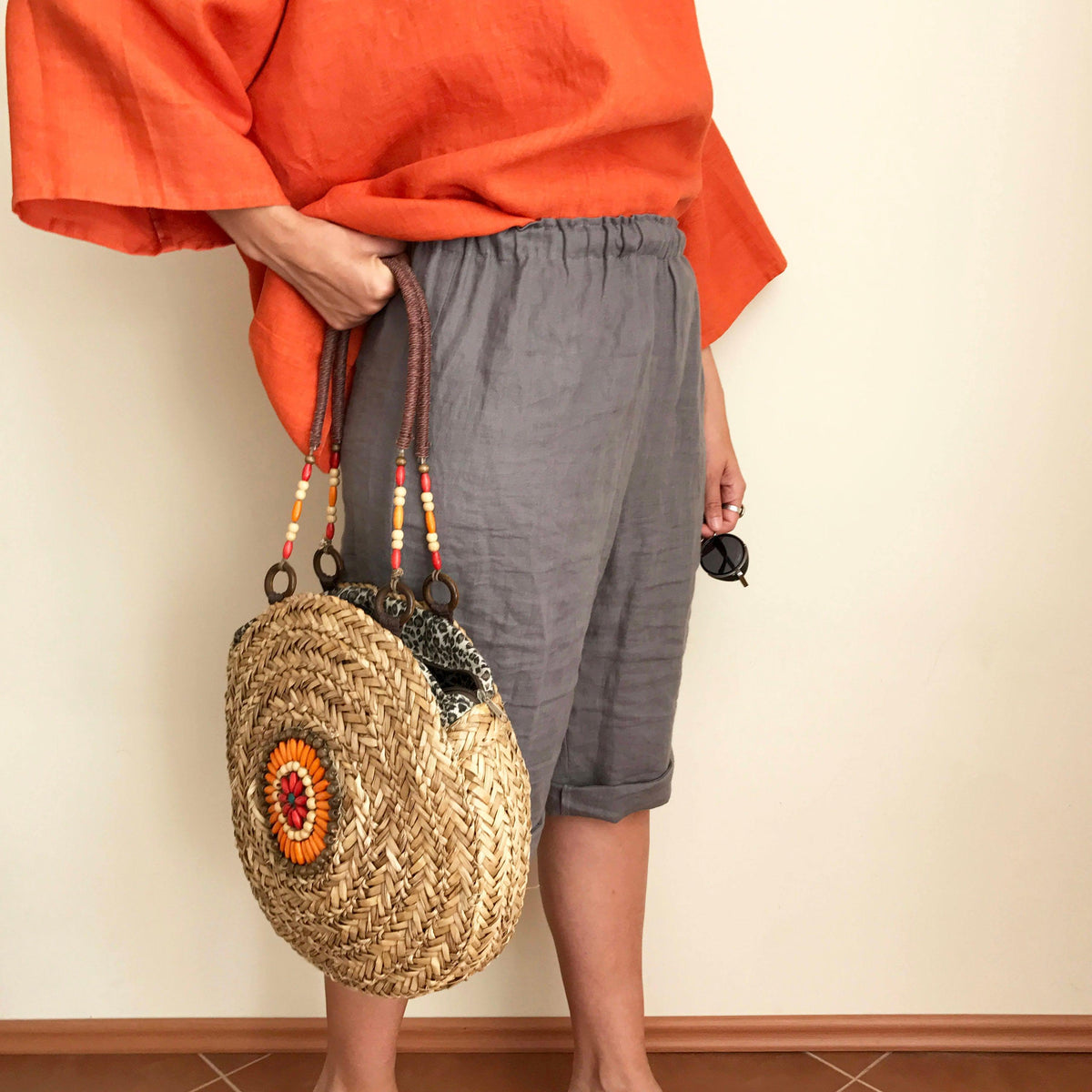 Wide Shorts For Women Women Linen Bermuda Shorts, Summer Wide Leg