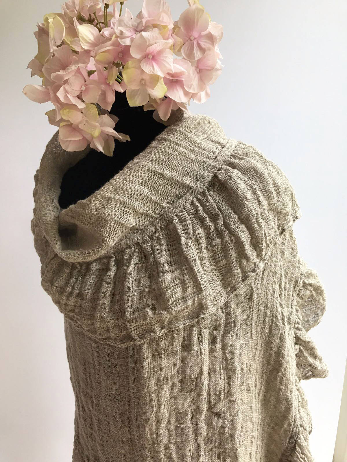 Wraps Shawl, Wedding Shawl, Womens Shawl, Linen Scarf With Ruffle, Gauzy Shawl, Extra long scarf, Pure linen wraps shawl, shawl with ruffle