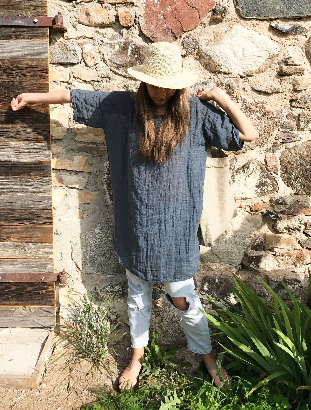 Gauze Tunic Top &amp;#39;Helen&amp;#39;, Gauzy Lightweight Coverup, Gauzy Linen Top, Gauze Top, Beach Cover Up, Plus size cover, Plus Size Tunic Top Gauzy