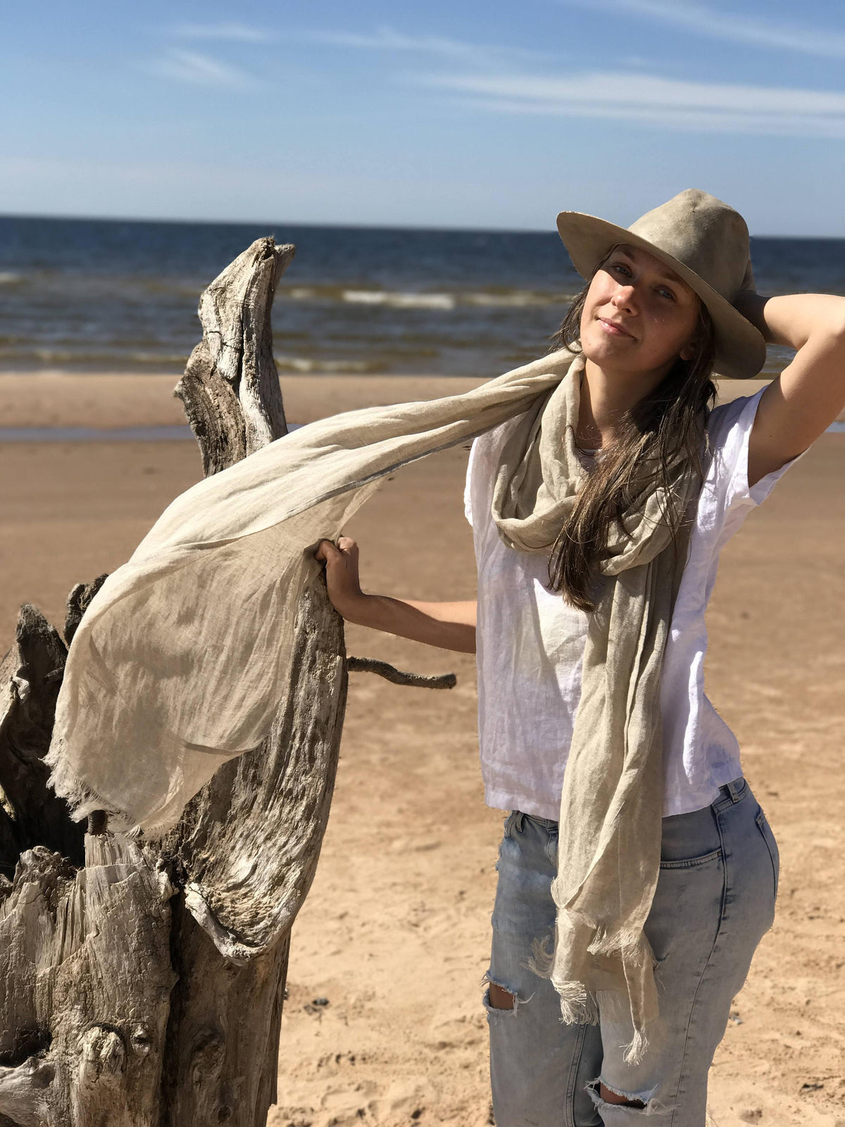 Natural Linen Scarf, Extra Long Scarf, Oversized Shawl, Lightweight Scarf, Eco friendly Scarf, Scarf for Her, Boho Scarf, Pure Linen Scarf