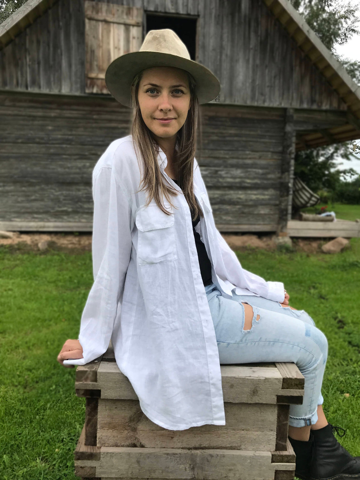 Womens Shirt, Linen Shirt, Loose plus size shirt, Button up shirt Women, Tunic Shirt, boyfriend shirt, linen jacket, boho shirt, Linen Top