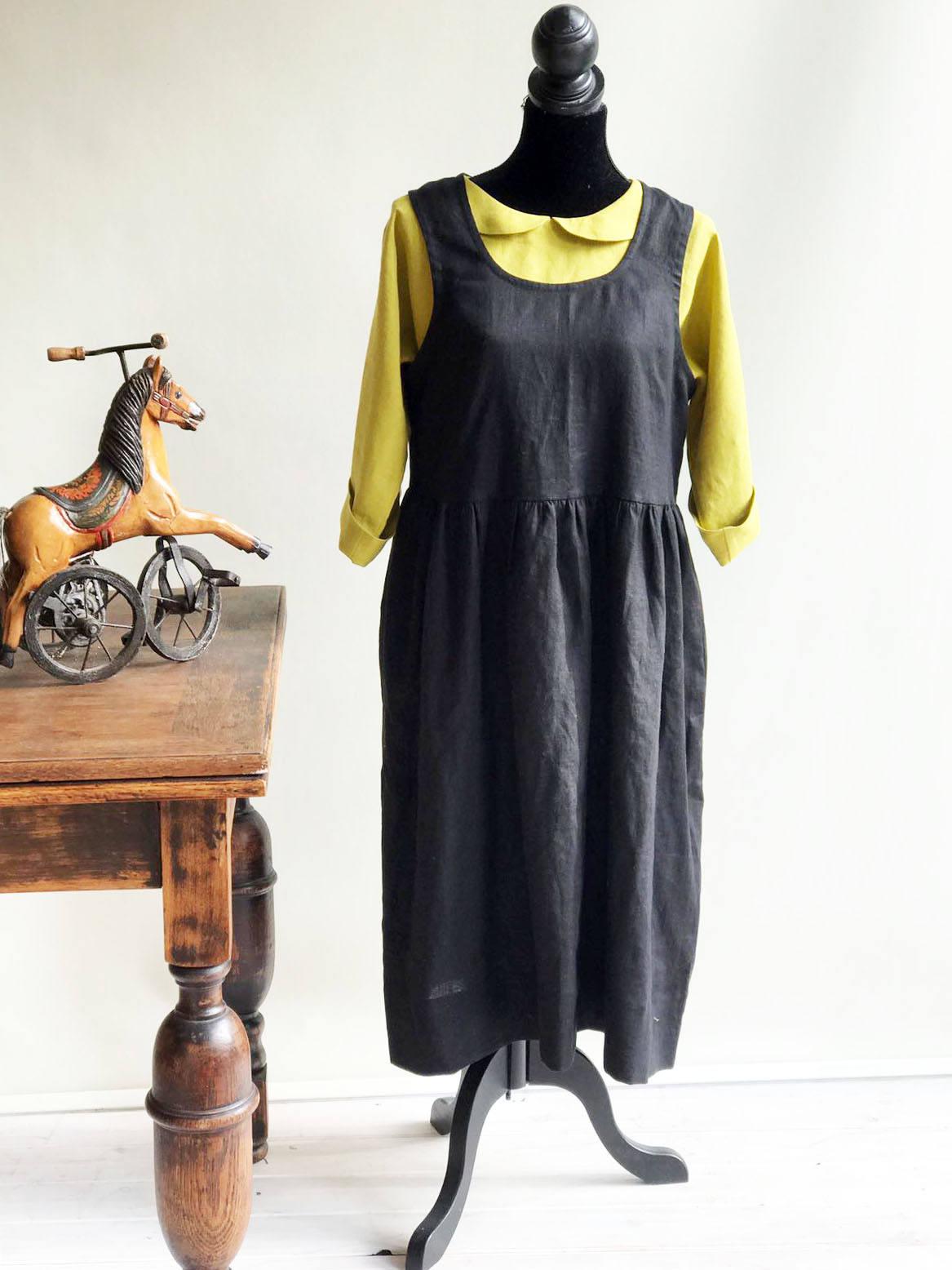 Cute Linen Blouse with Peter Pan collar, Linen Shirt Women, Linen T Shirt, Linen Tee, Plus size shirt, Linen Blouse, Cute Top, Green Blouse