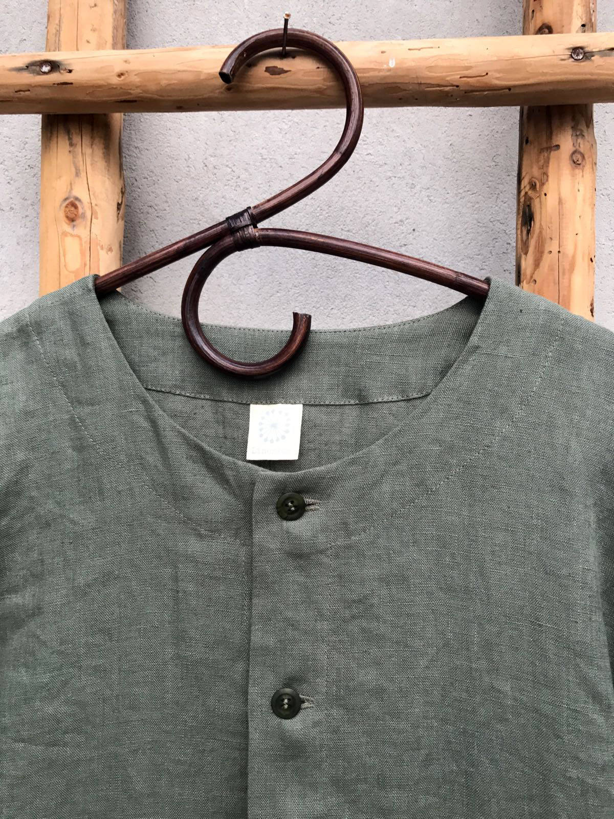 Buttoned Linen Kaftan, Kaftan Robe with Buttons, Button Up Man robe, Plus size Gift for man kaftan, boyfriend gift, linen pyjamas Man gifts