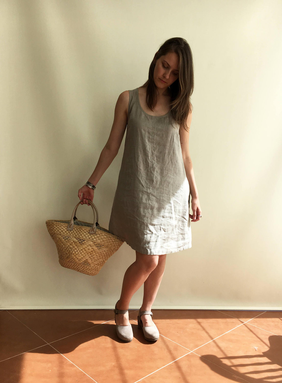 Natural Linen Jumper Dress, Pinafore Dress, Sleeveless Dress, Natural Dress, Summer Dress, Plus Size Sundress, Linen Dress Women Jumper Plus
