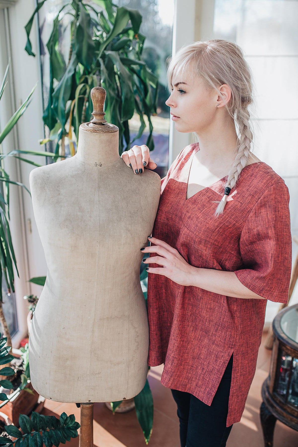 Linen Tunic Top, Plus size tunic, Linen Tunic for Women, Linen Tunic Plus Size, Womens tunic, Plus size clothing