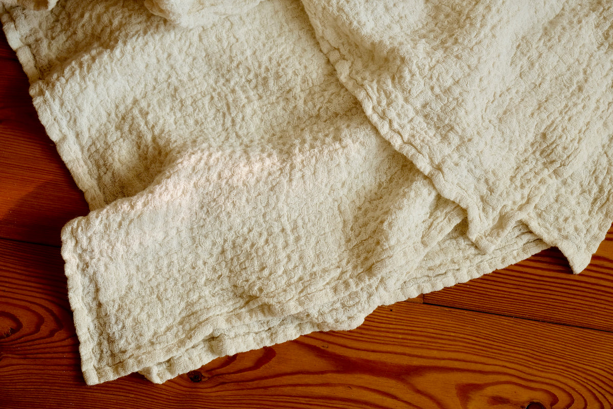 Linen bed cover Champagne color Textured, Rustic linen, Rustic blanket, linen throw, bed throw, rustic throw, cream bed covers linen bedding