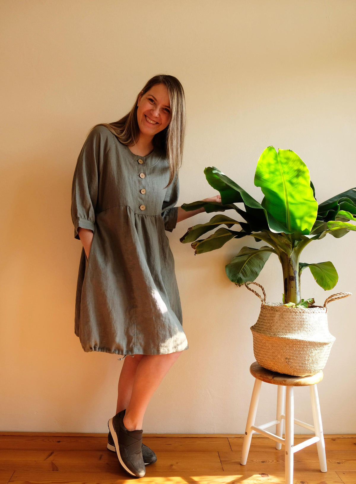 Linen Tunic Dress, Maternity Dress, Loose Tunic Dress, Tunic for women, Plus size tunic, Plus size dress, linen clothing, Breastfeeding