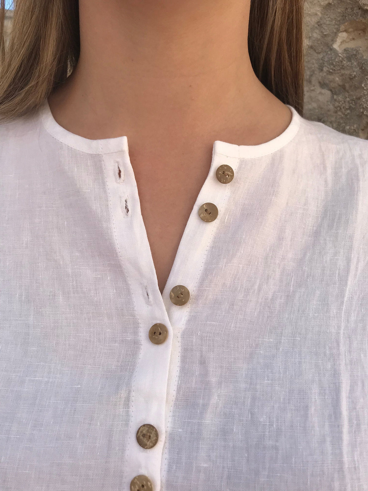 Loose Womens Shirt with Buttons, Linen Shirt, Plus size shirt, Tunic Shirt, Summer shirt, light shirt, boho shirt, Linen Top White Light Top