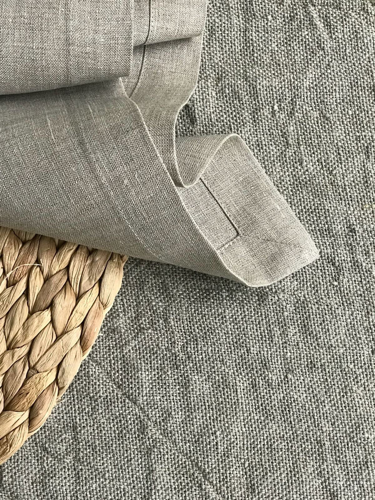Linen Napkins, Set of 8 natural taupe linen napkins, eight cloth napkins, natural napkins, cloth dining napkins, grey napkins Linenbee