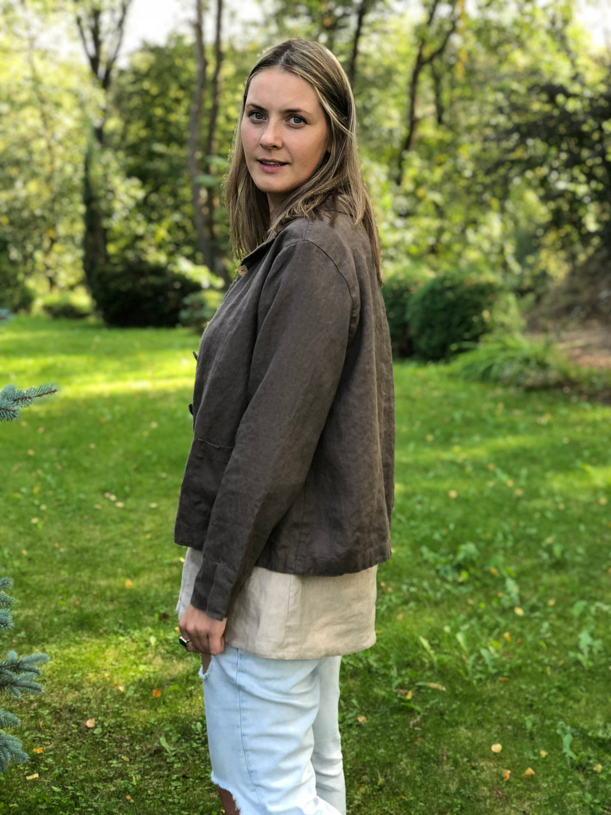 Linen Jacket Women &amp;#39;Georgia&amp;#39; Linen cardigan, Linen Coverup, Linen Blazer, Womens Linen Jacket, Loose Robe, Womens Jacket, Plus size Cardigan