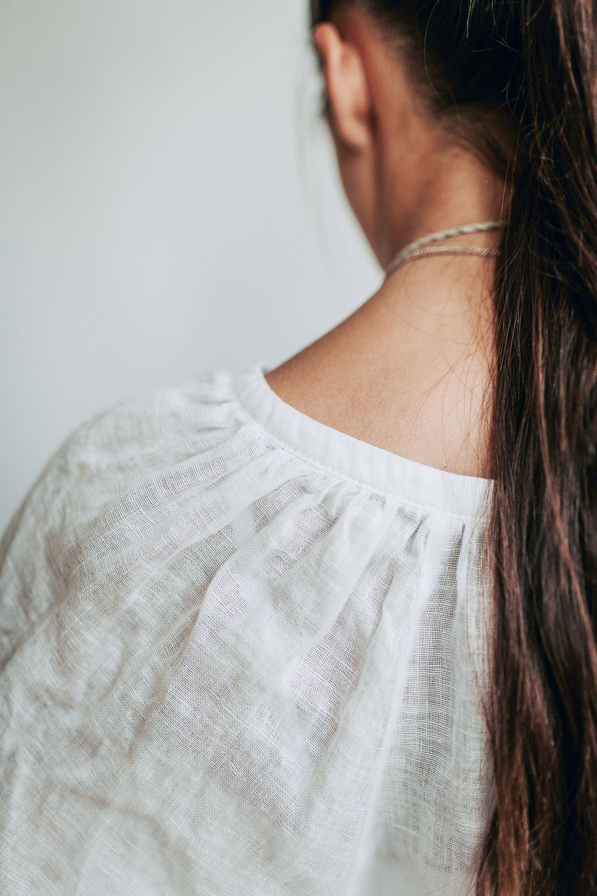 Gauze Linen Tunic Top, Coverup for Women, Gauzy Lightweight Boho Top, Sheer Tunic Top, Beach Plus Size Top, Linen Blouse, Womens Shirt Boho