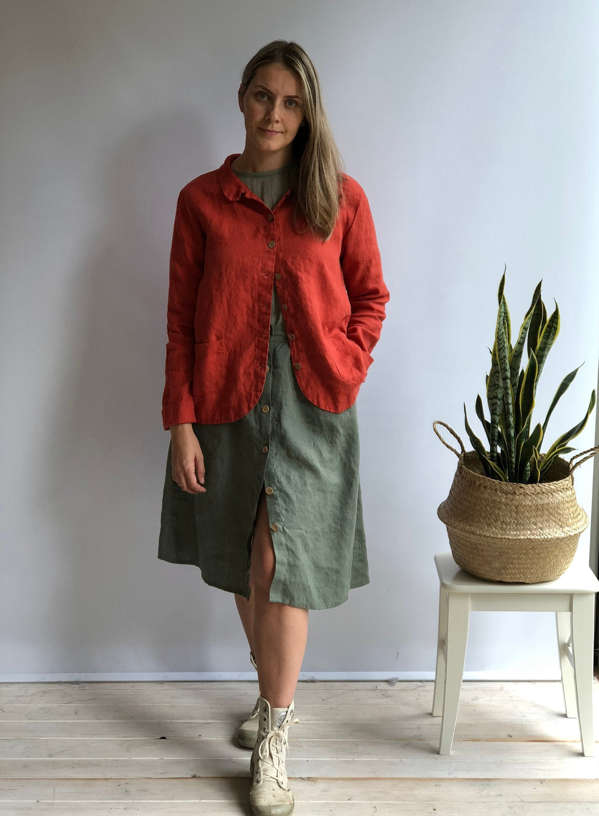 Linen Jacket &amp;#39;Georgia - Long&amp;#39; Linen Jacket Women, Linen Coverup, Linen Blazer, Womens Linen Jacket, Womens Jacket Plus size Jacket Linen Top