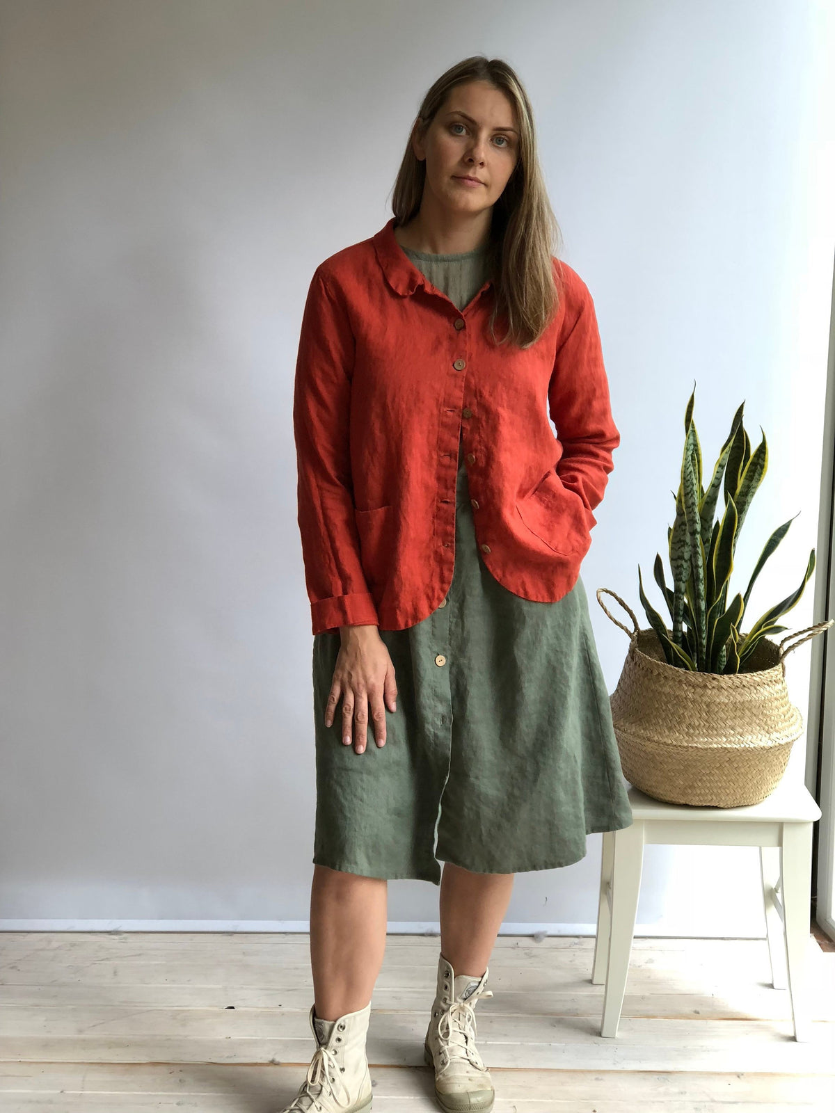 Linen Jacket &amp;#39;Georgia - Long&amp;#39; Linen Jacket Women, Linen Coverup, Linen Blazer, Womens Linen Jacket, Womens Jacket Plus size Jacket Linen Top