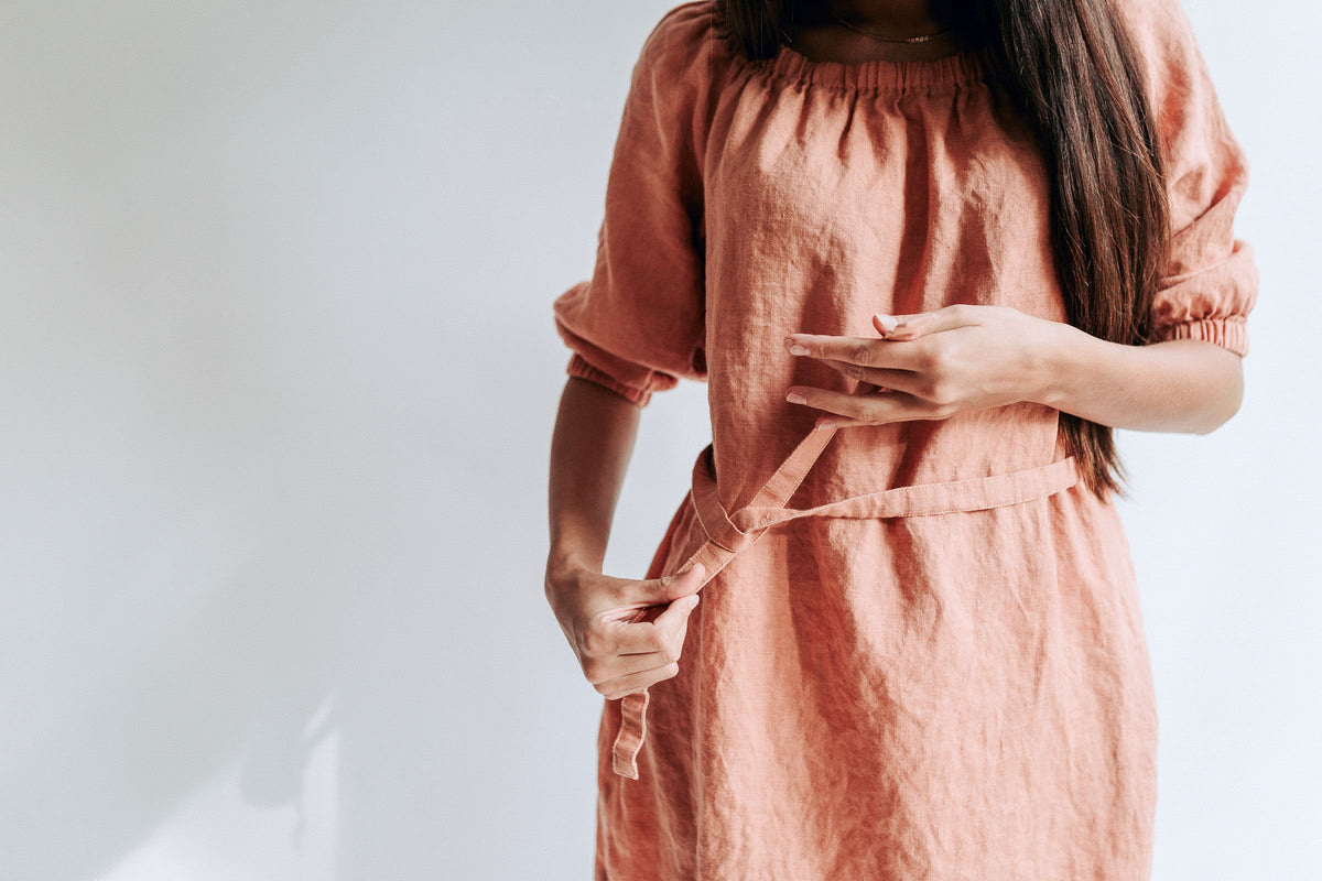 Womens Tunic &amp;quot;Lavinia&amp;quot;, Boho Linen Tunic Top, Plus size Linen Tunic, Off the Shoulder Tunic Top, Plus Size Tunic Top, Tunic Dress with Belt