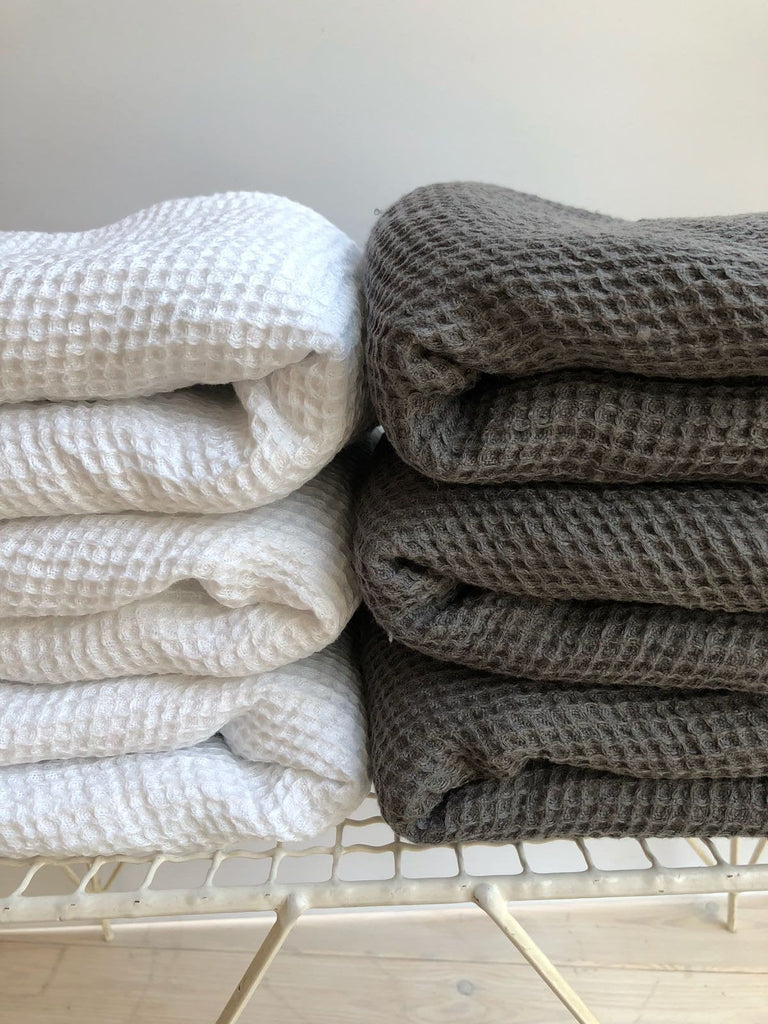 Large Waffle Weave Bath towels – italian bed bath and table linens