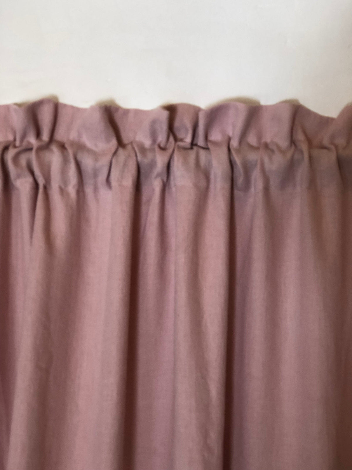 Linen Curtain Panel with Ruffle, Dusty Pink Window Curtains, Linen Drapes, Linen Curtains, Curtain Panels, Boho