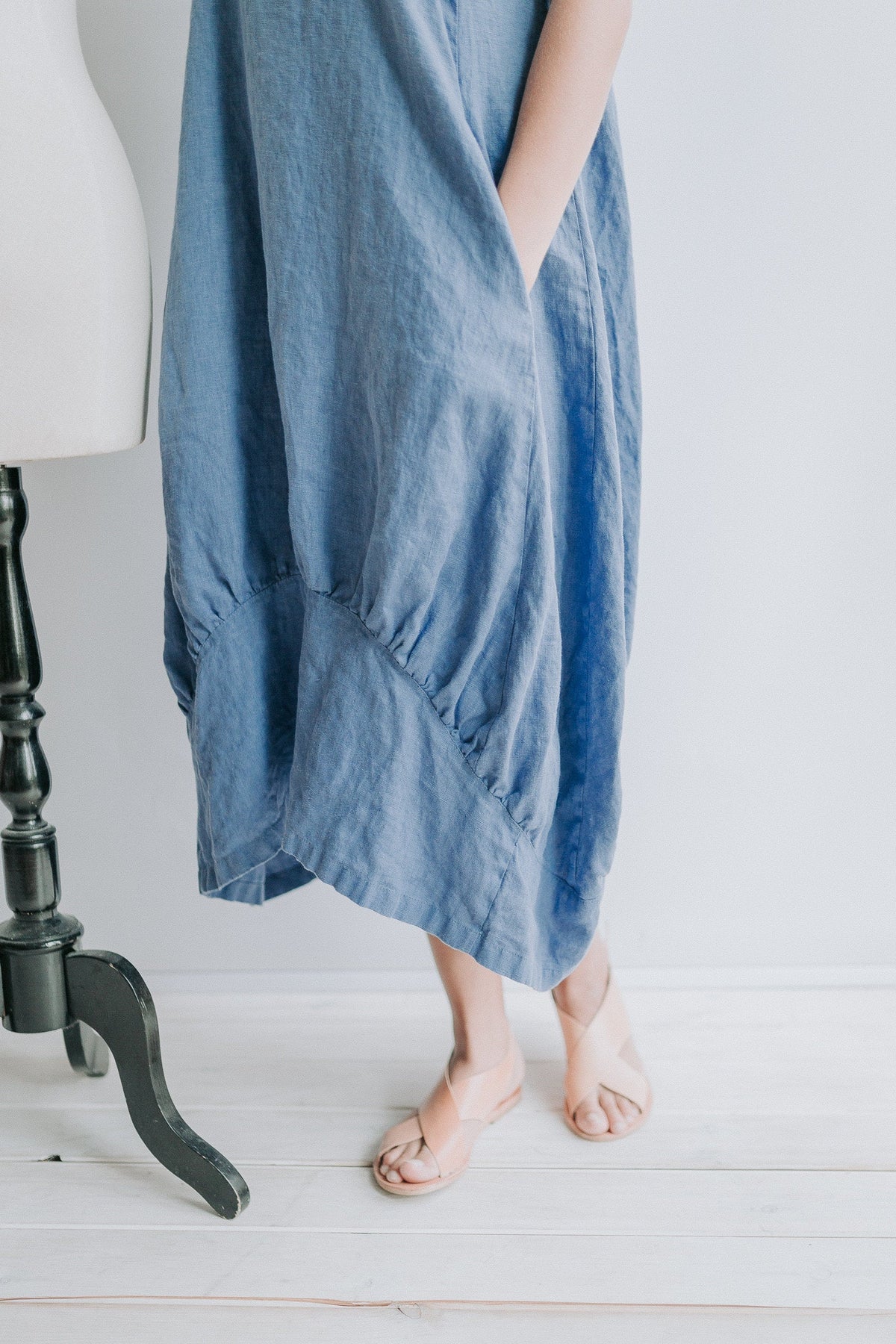 Linen Dress &amp;quot;Samantha&amp;quot; With Sleeves, Long Dress, Linen Beach Dress, Womens Dress, Plus Size Dress, Loose Linen Dress Women Beach Dress Linen