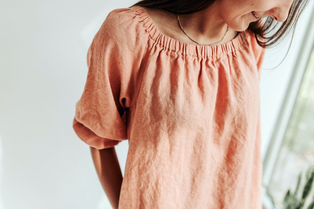 Womens Tunic &amp;quot;Lavinia&amp;quot;, Boho Linen Tunic Top, Plus size Linen Tunic, Off the Shoulder Tunic Top, Plus Size Tunic Top, Tunic Dress with Belt