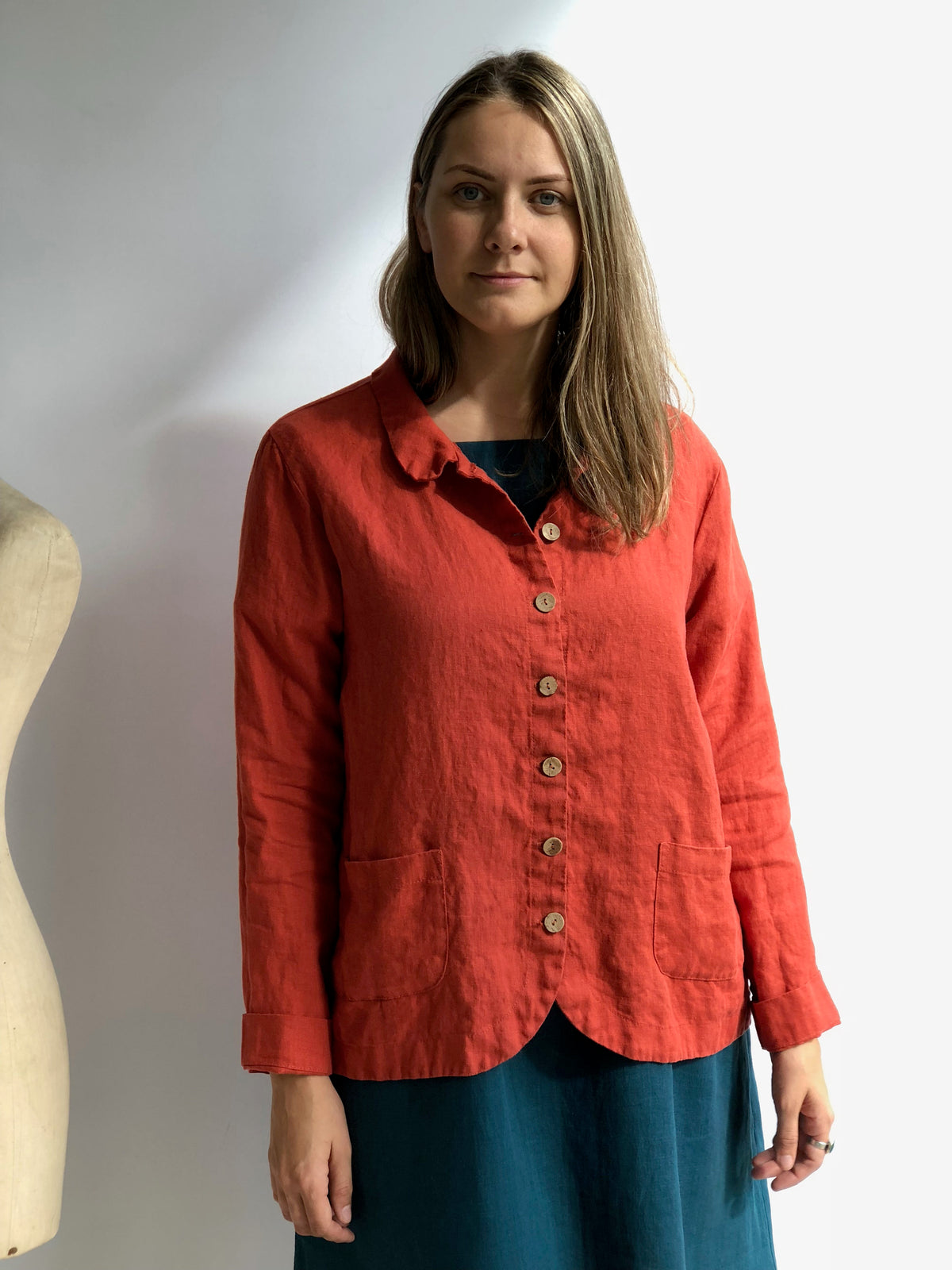 Linen Jacket &amp;#39;Georgia - Long&amp;#39; Linen Jacket Women, Linen Coverup, Linen Blazer, Womens Linen Jacket, Womens Jacket Plus size Jacket Linen Top