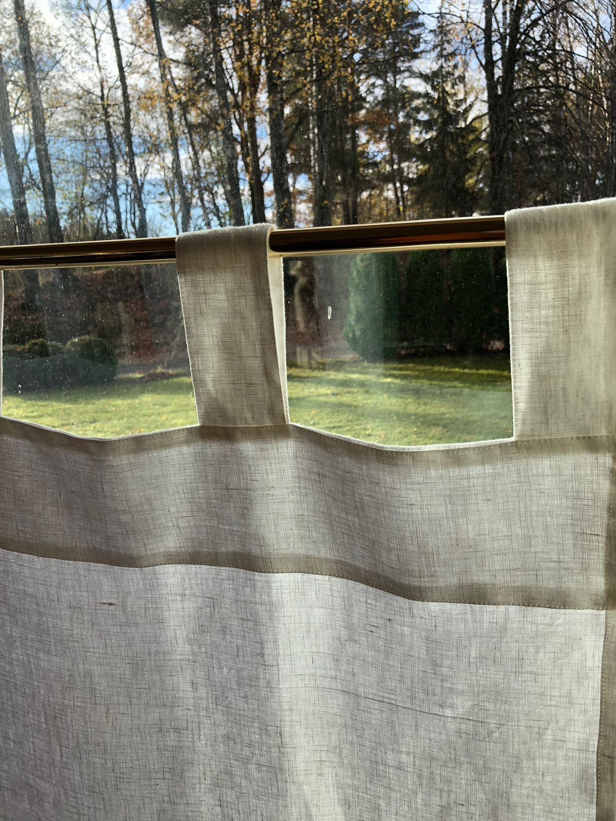 Linen Cafe Curtain, White Linen Curtain Panel, Linen Valance, Privacy Curtain, Kitchen Curtain Linen Kitchen Valance Cupboard Curtain Custom