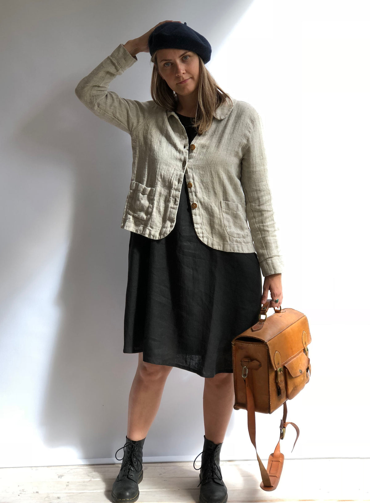 Little Black Dress &amp;quot;Eva&amp;quot; Black Linen Dress, Linen dress for women, Black Dress Linen, Loose Linen Tunic Dress, Plus size dress