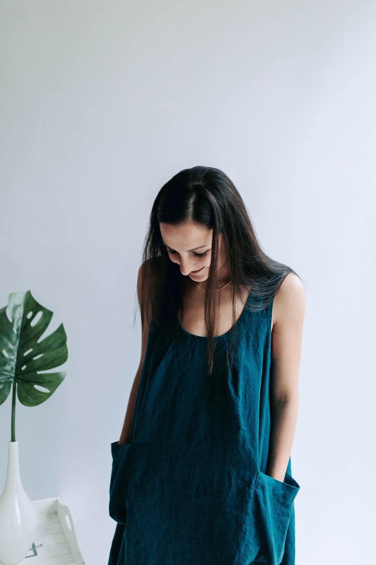 Loose Linen Dress &amp;#39;Diana&amp;#39;, Sleeveless Dress, Sleeveless Tunic Dress, Tunic for women, Plus size tunic Plus size dress linen tunics for women