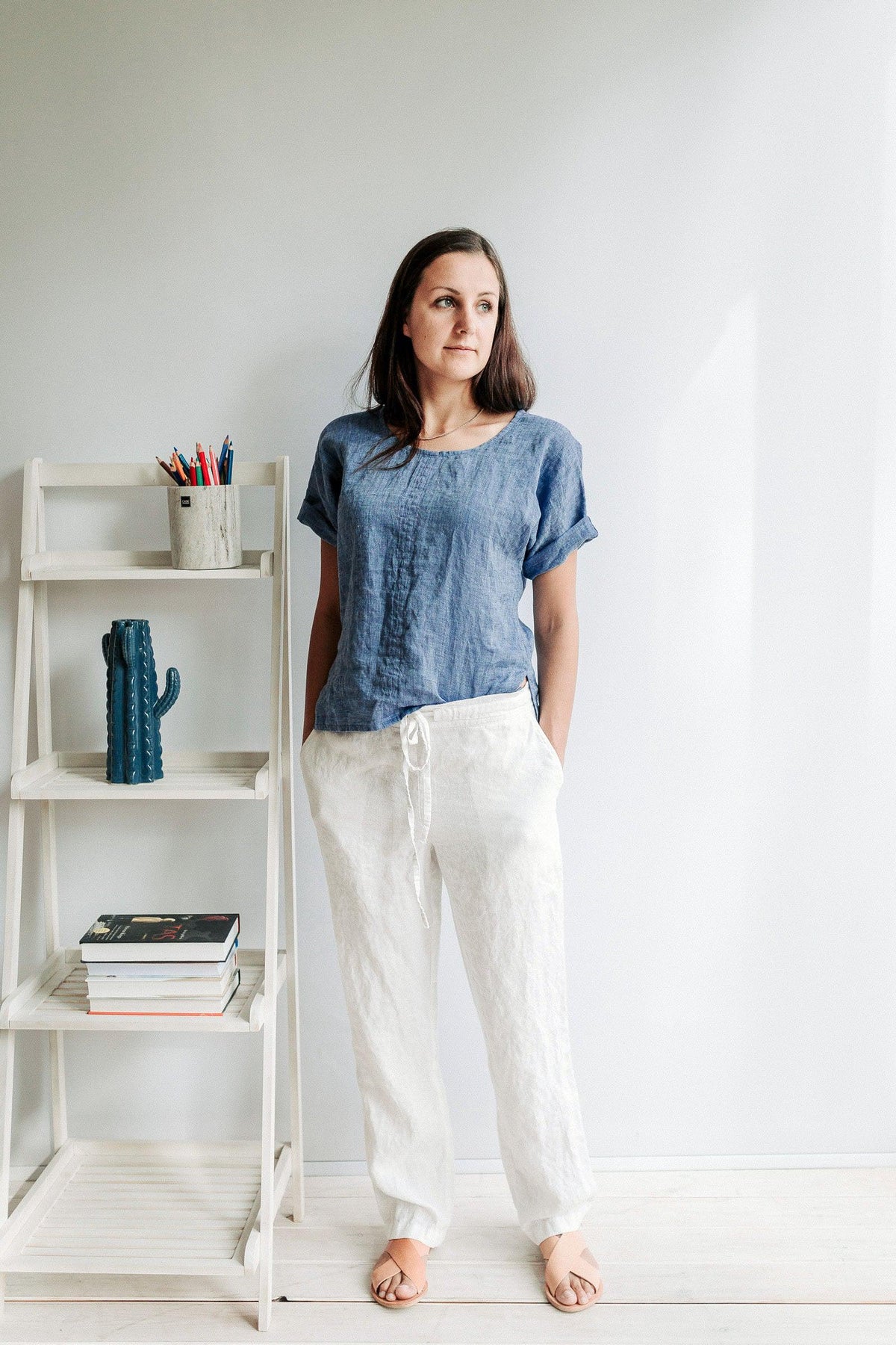 Linen Top Women, Linen T-Shirt, Linen Shirt Women, Linen Top Plus, Shirt with Sleeves, Linen Tee, Plus size shirt Linen Blouse Plus size top