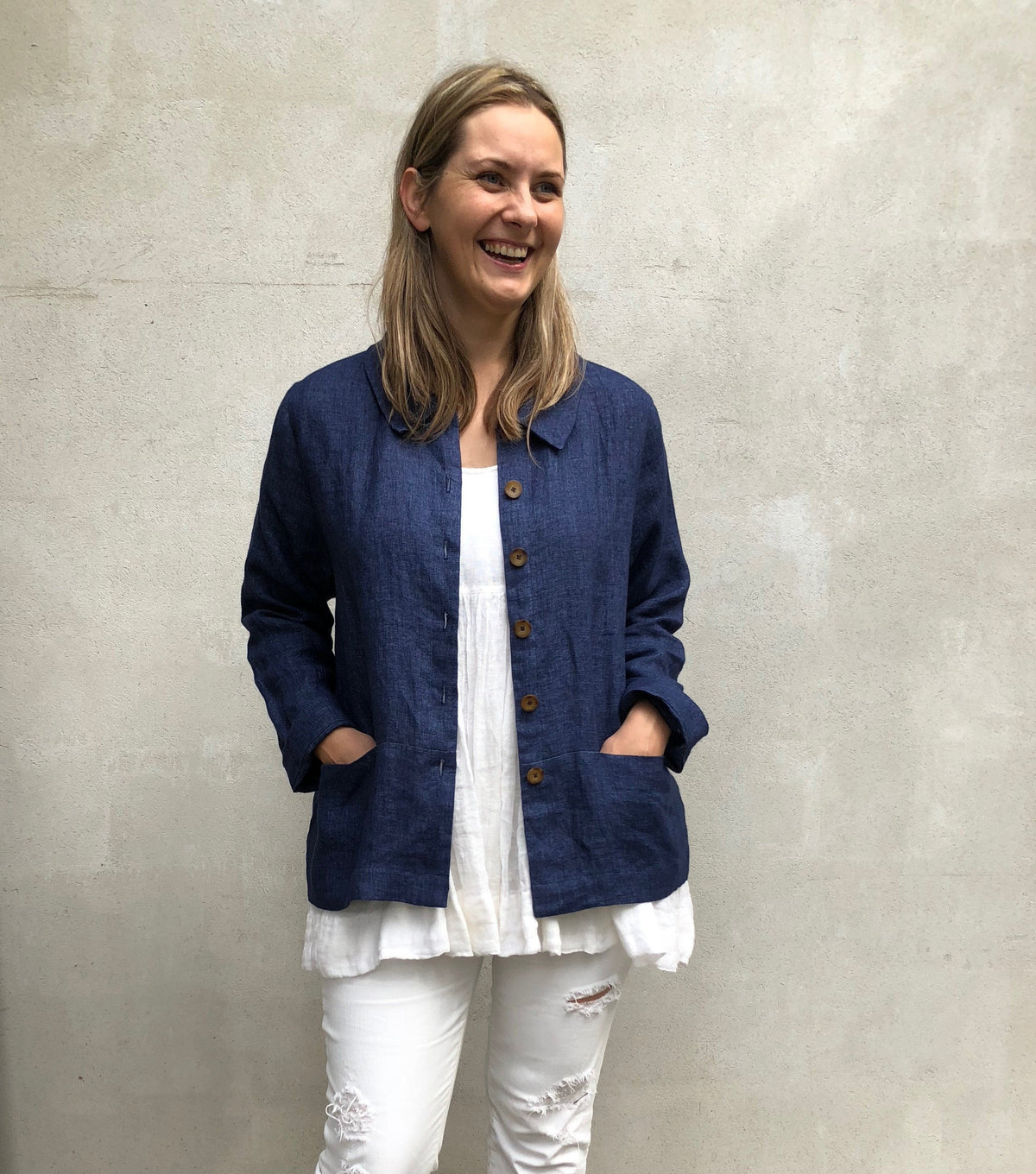 Linen Jacket &amp;#39;Kim&amp;#39; Womens Jacket Linen cardigan, Linen Coverup, White Linen Blazer, Womens Linen Jacket, Womens Jacket, Plus size Cardigan