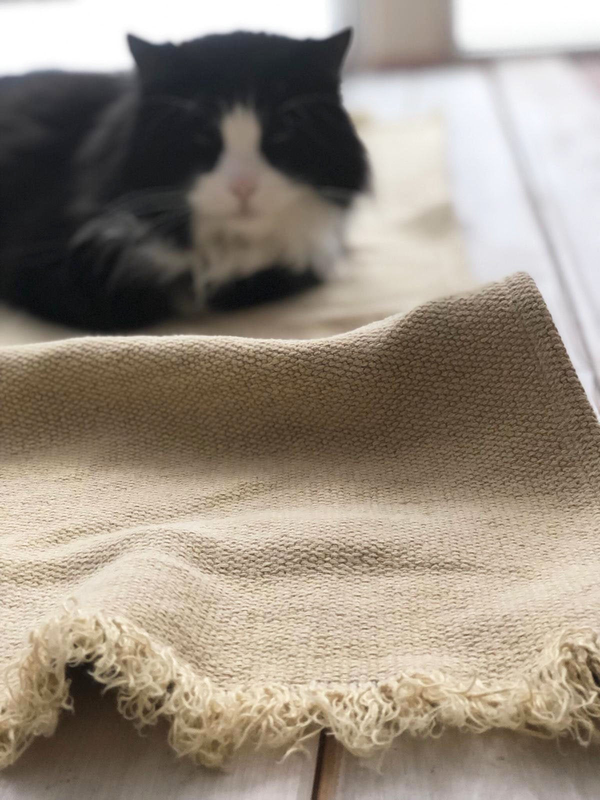 Natural Floor Mat, Linen Rug, Sturdy Linen Mat, Woven mat, Feet Towel, Bathroom Mat, Linen mat, Bathroom Rug, Linen Bath Mat Natural Gift