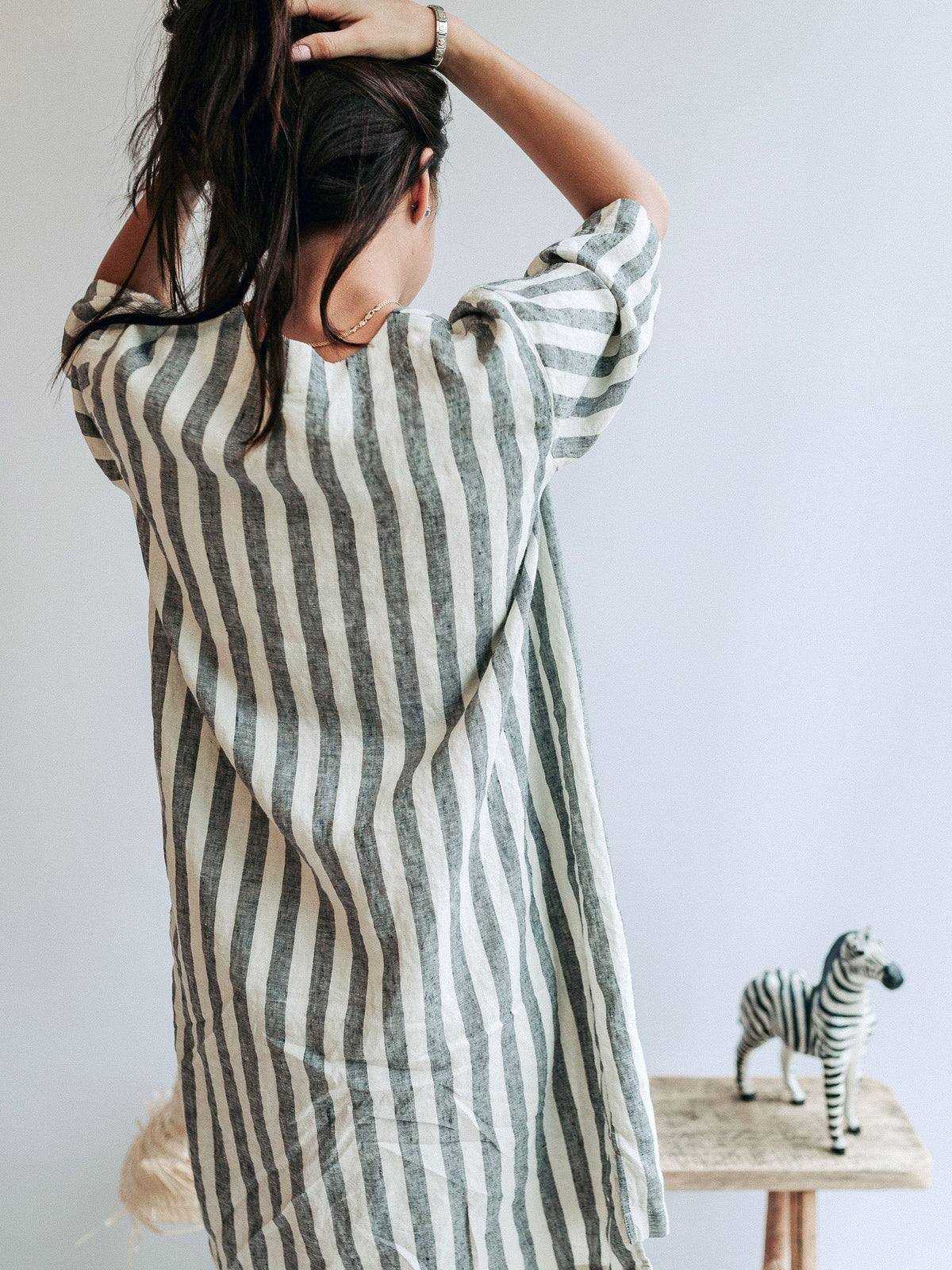 Linen Tunic Dress "Tia", Tunic Plus Size - Linenbee Linen Tunic Dress "Tia", Tunic Plus Size - Linenbee
