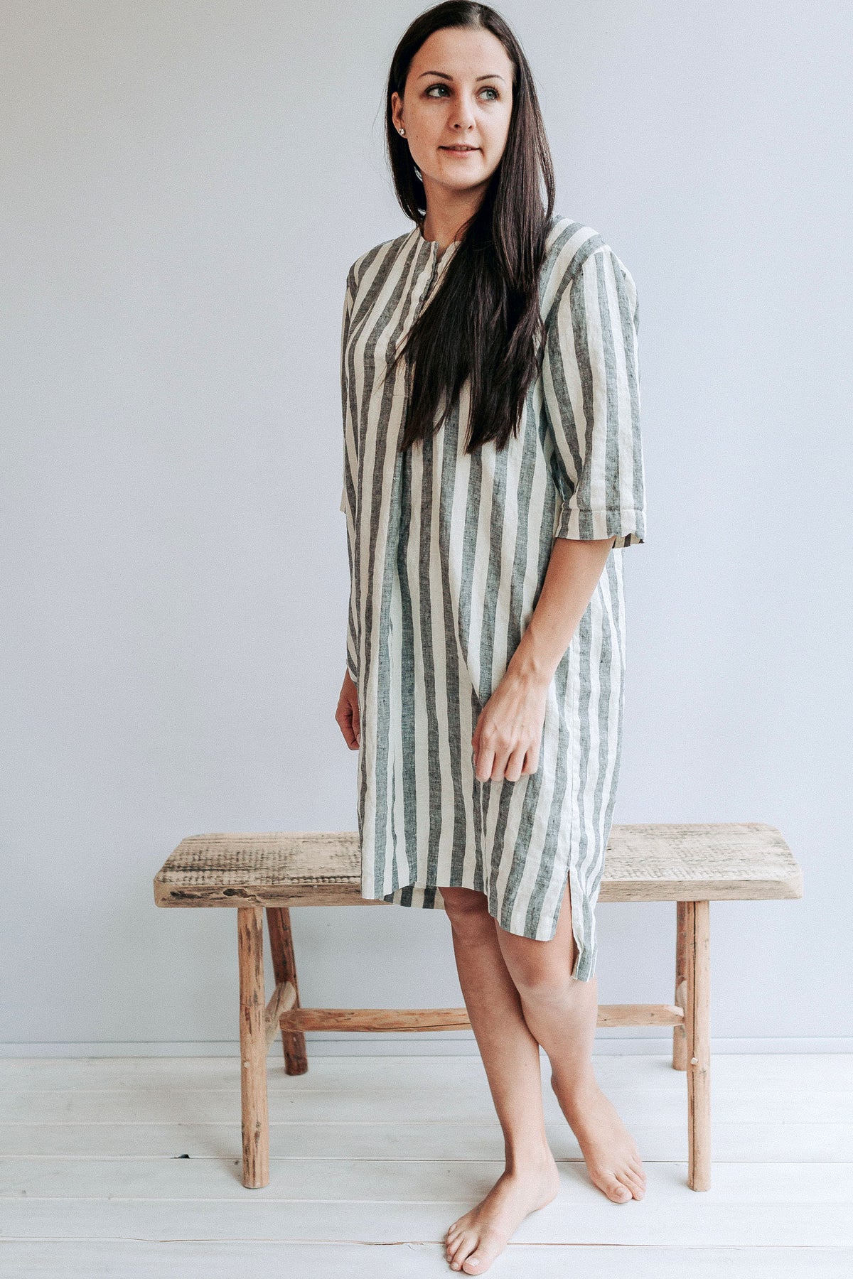 Linen Tunic Dress &amp;quot;Tia&amp;quot;, Tunic Plus Size, Linen Dress for Women, Linen Tunic Dress, Womens tunic, loose linen tunics, plus size clothing