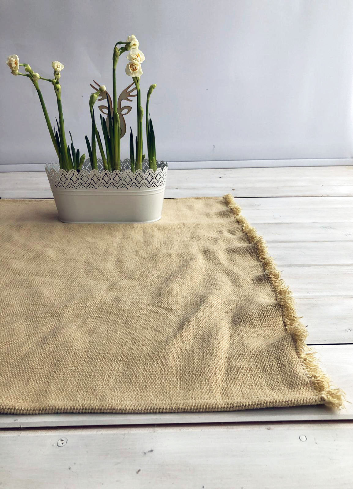 Natural Floor Mat, Linen Rug, Sturdy Linen Mat, Woven mat, Feet Towel, Bathroom Mat, Linen mat, Bathroom Rug, Linen Bath Mat Natural Gift
